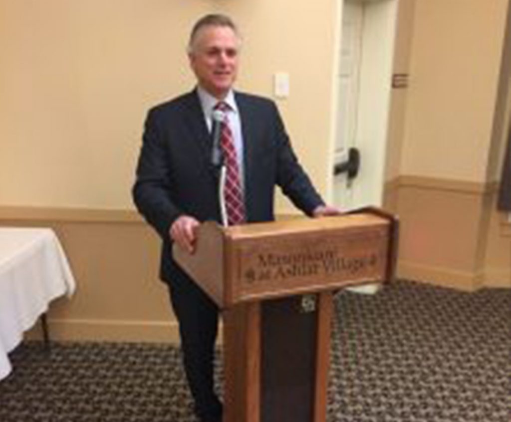 Bob Monte, CPWA®, RMA®, CAP® was invited to be the featured presenter at a speaking engagement at Masonicare at Ashlar Village in Wallingford, CT.