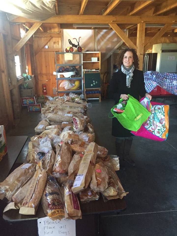 As a member of the Food Salvage program sponsored by St. George's Church in Guilford CT, Martha Monte volunteers monthly to pick up bread donated by Big Y and deliver to the Boston Terrace Elderly Housing and St. George's Church for their food pantry.